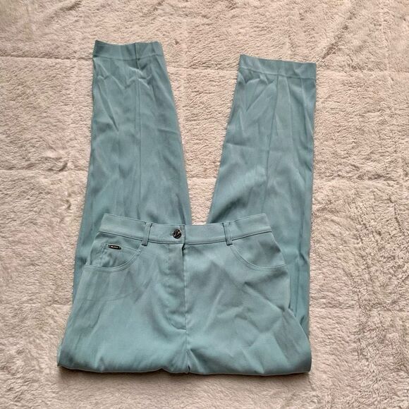 St John Sport by Marie Gray Turquoise Dress Pants - Picture 1 of 8